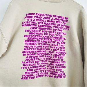 CEO Club Oversized Crewneck Sweatshirt